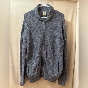Timberland Knit Zip-Up Sweater Men’s Medium Shawl Collar Winter Fall Vibes